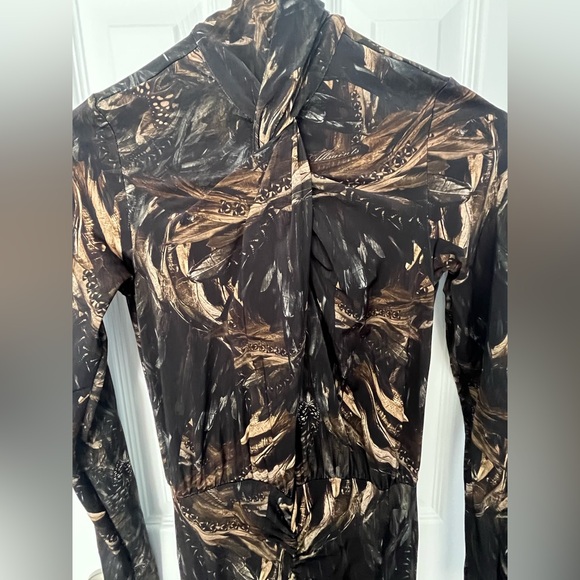 AllSaints Mina Printed Long Sleeve Slim
Fit Maxi Dress - Size 0 - Picture 7 of 10